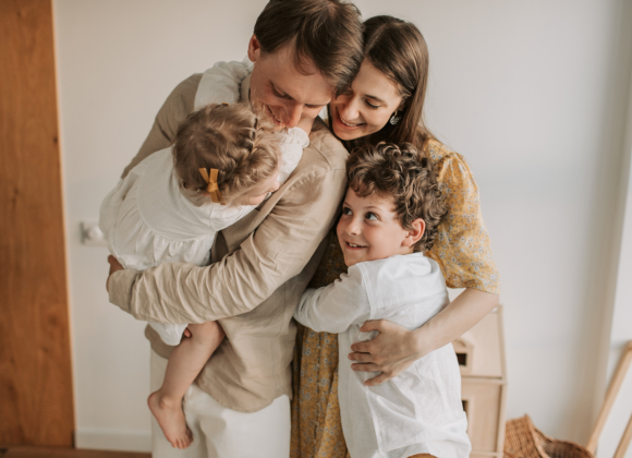 A Couple and Two Kids