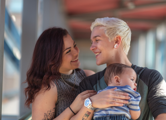 Lesbian Couple With Kid