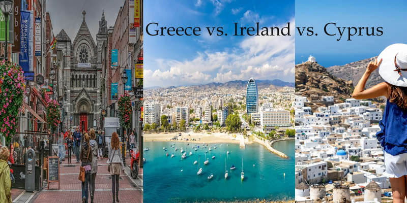 Greece vs. Ireland vs. Cyprus