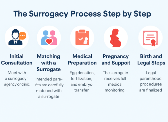 Surrogacy Process infographic